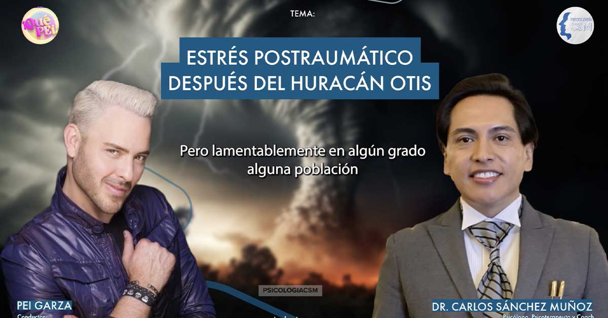 Evitar estrés postraumático por huracán Otis