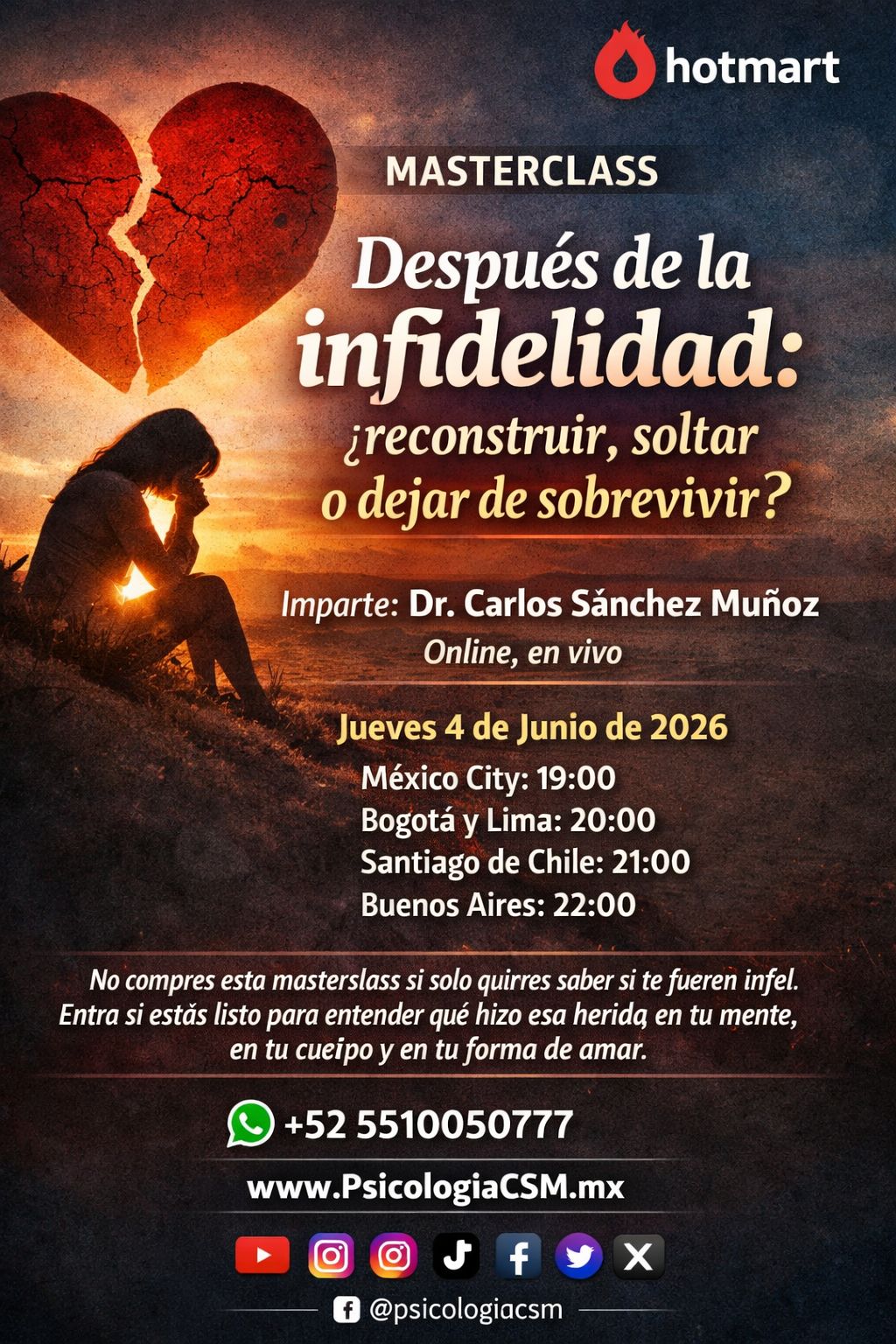 Masterclass despues de la infidelidad